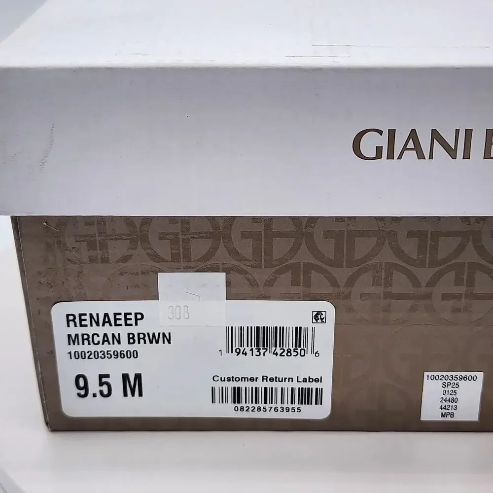 NEW - Giani Bernini Renaee Women’s Brown Woven Block Heel Sandals - Size 9.5 M